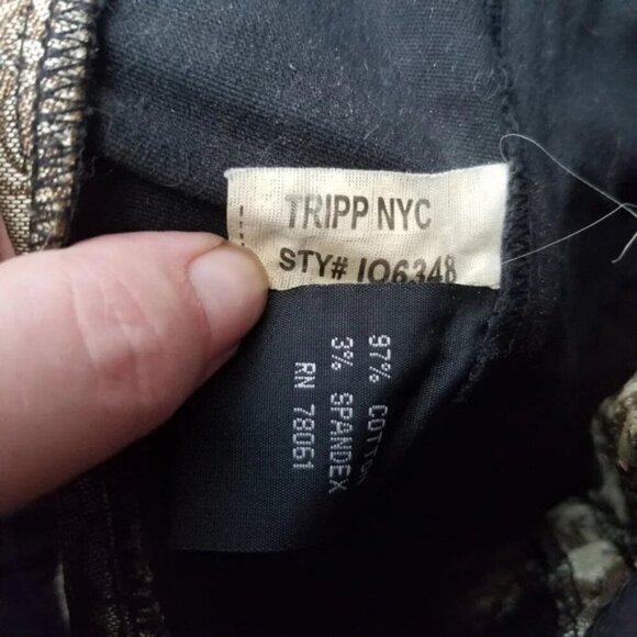 Tripp NYC Daang Goodman Rare Lace Up Corset Top Lace Black Floral S - Picture 4 of 12